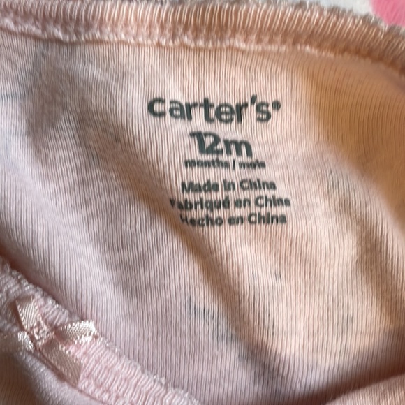 Girls carters pink unicorn body suit 12months - Picture 3 of 3
